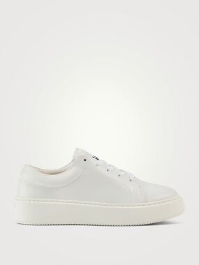 GANNI Sporty Sneakers White Platform Leather Shoes EU 40 w/ dust bag